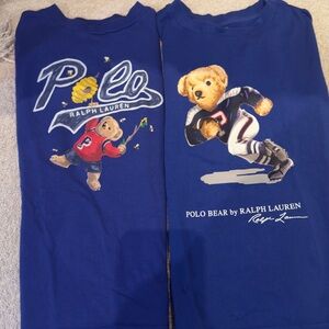 2 Polo by Ralph Lauren Kids Blue Graphic T-Shirts